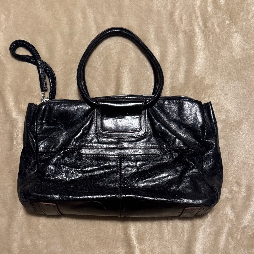 HOBO Black Leather Shoulder Bag